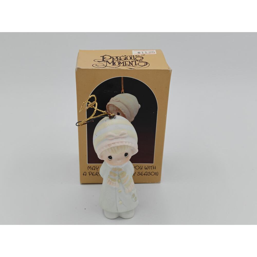 Precious Moments E 5390 May God Bless You Perfect Holiday Season Enesco 1984